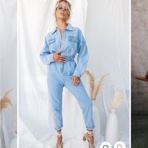 12th Tribe Denim Hendrix Jumpsuit - Like New